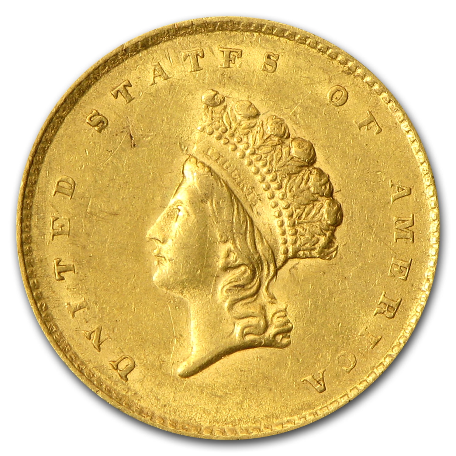 $1 Indian Head Gold Dollar Type 2 AU (Random Year)