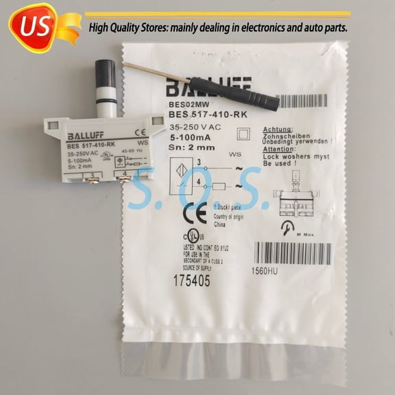 1*Inductive Proximity Switch Sensor 35-250VAC For Balluff BES02MW BES 517-410-RK