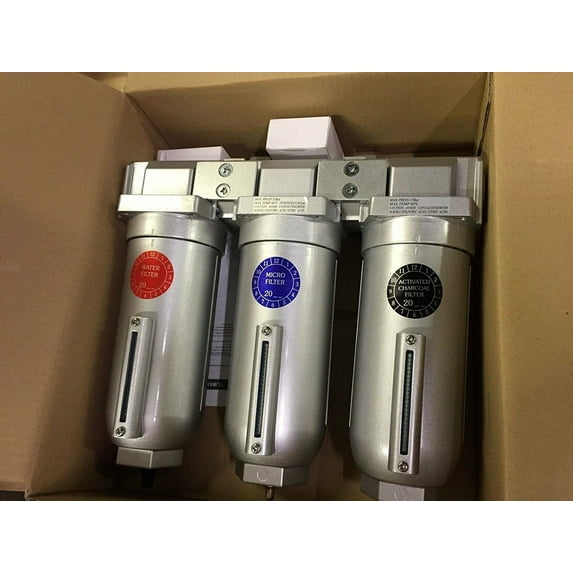 1" Inline Compressed Air Filter Micro Coalescing Filter Activated-Charcoal