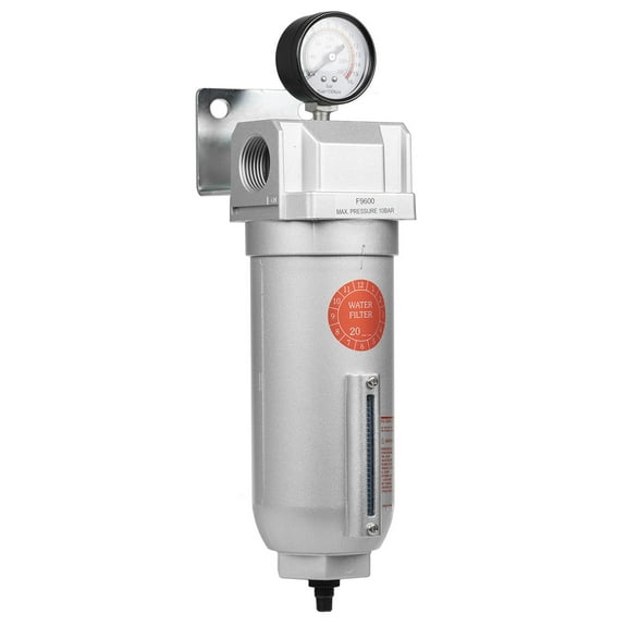 1" Inline Water Moisture Filter Trap Separator Air Compressor Cyclone Auto Drain