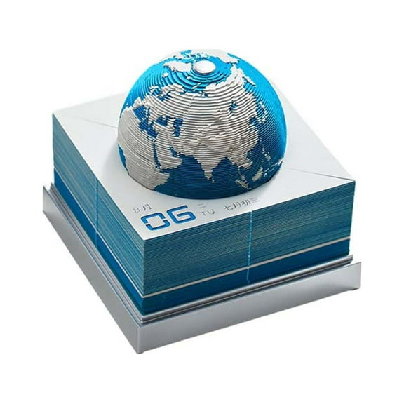 1 Items One Dollar Items Free Shipping 3D Art Calendar Memo Pad 2025,Creative Time Piece Calendar Earth with Light DIY Paper Carving Note Desktop Decoration Gift