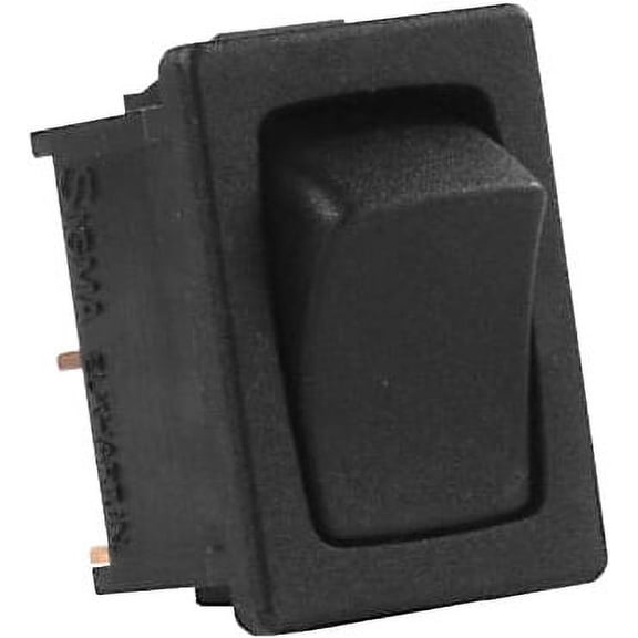 1 *JR Products 12811-5 5 Pack Multi-Purpose Single Mini Rocker Momentary-On/Off Switch - Black