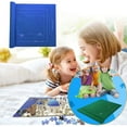thumbnail image 1 of 1×Jigsaw Puzzle Blanket Set Puzzle Roll Storage Mat With Drawstring Storage Bag Use Up To 2000Pc of Puzzles Home Textile Storage, 1 of 3