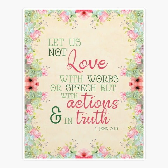 1 John 318 Sticker