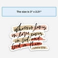 thumbnail image 1 of 1 John 4:16 Hand Lettered Sticker, 1 of 11