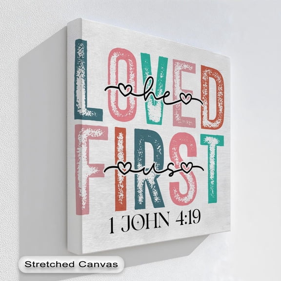 1 John 419 Scripture Art Christian Home Decor