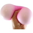 thumbnail image 1 of 1 Jumbo 4" Glow in the Dark Doh Filled Stress Ball - Ceiling Sticky Glob Balls - Squishy Gooey Shape-able Squish Sensory Squeeze Balls (Random Color), 1 of 7