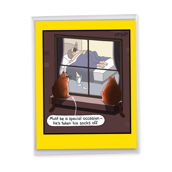 1 Jumbo Funny Anniversary Greeting Card (8.5 x 11 Inch) - Special Occasion S-x - Anniversary Anniversary J2663ANG