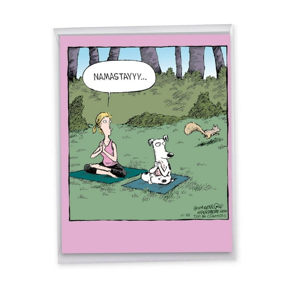 1 Jumbo Funny Birthday Greeting Card (8.5 x 11 Inch) - Namastayyy Birthday J1777BDG