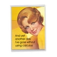 thumbnail image 1 of 1 Jumbo Funny Birthday Greeting Card (8.5 x 11 Inch) - No Calculus Birthday J2101BDG, 1 of 6