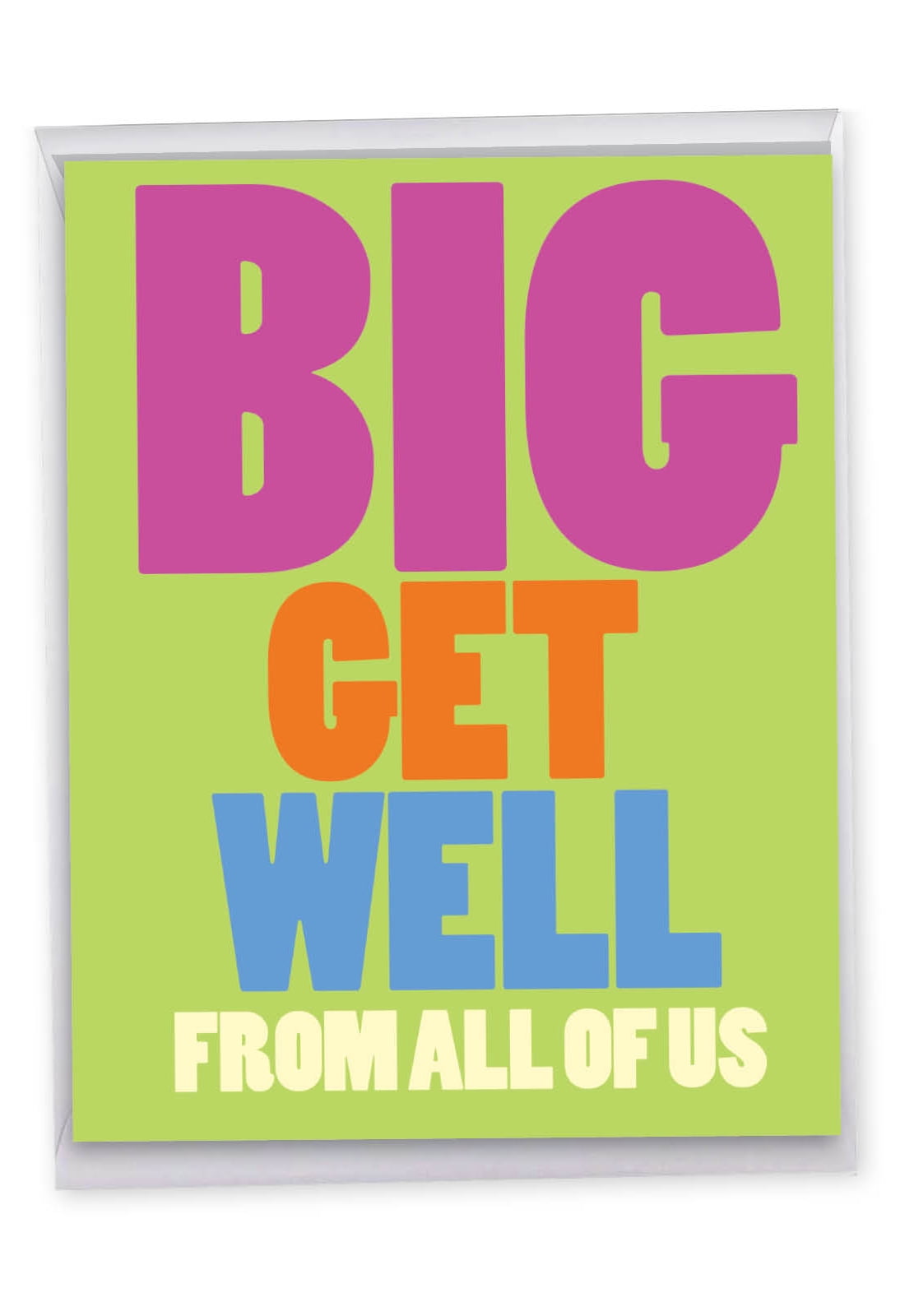 Tree-Free Greetings Feel Better Soon Karten-Set – 8 Verschiedene Lustige Genesungskarten, 12,7 X 17,8 Cm, Aus 100% Recyceltem Papier