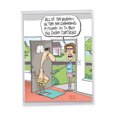 thumbnail image 1 of 1 Jumbo Funny Happy Father's Day Greeting Card (8.5 x 11 Inch) - Curtains Dads Day J0343, 1 of 6