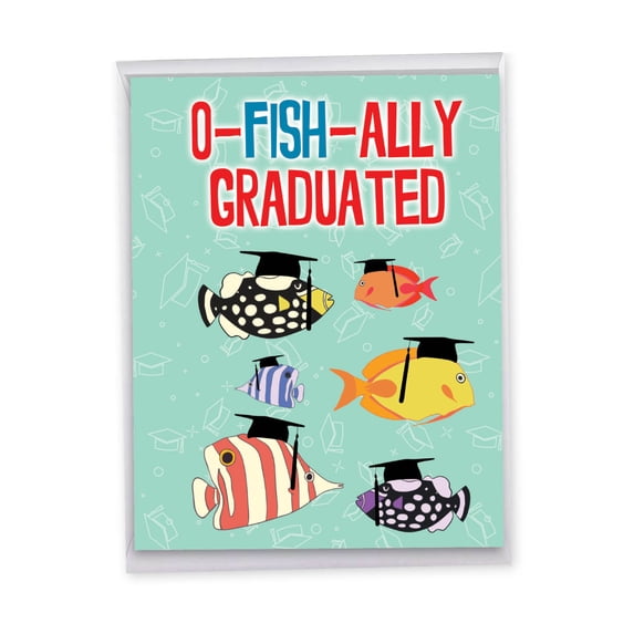 1 Jumbo Funny Happy Graduation Greeting Card (8.5 x 11 Inch) - No More School Graduation J3132GDG-US