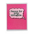 thumbnail image 1 of 1 Jumbo Funny Valentine's Day Greeting Card (8.5 x 11 Inch) - Penny for Your Thoughts J2153VDG, 1 of 6