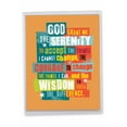 thumbnail image 1 of 1 Jumbo Recovery Sobriety Greeting Card (8.5 x 11 Inch) - Serenity Sobriety Prayer J3688AAG, 1 of 6