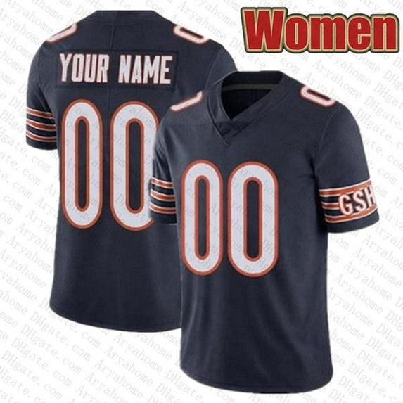 1 Justin Fields Custom Football Jersey DJ Moore Walter Payton Jaquan Brisker Robert Tonyan Darnell Mooney Tremaine Edmunds Darnell Wright Cole Kmet Urlacher