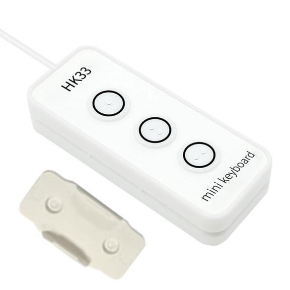 1 Key/3 Keys Mini Keypad with Braille Design USB Macro Programming Key USB Connection Keyboard for Working and Gaming