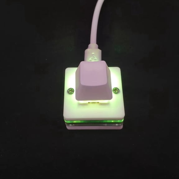 1-Key Shortcut Keyboard USB Custom Programmable Macro Keyboard Hot Key Mouse One Key Button RGB Mini Keypad