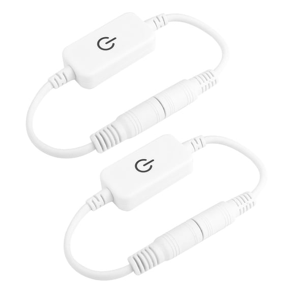 1-Key Touch Dimmer Switch for LED Strip Lights, 12V-24V, Adjustable Brightness Control