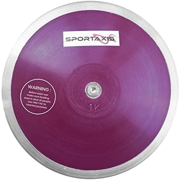 1 Kg Training Discus for Men and Women - Throwing Discus for High School & College Throwers - High Spin, Low Spin - Ideal for Track, Field Practice & Competition - 73% Rim Weight