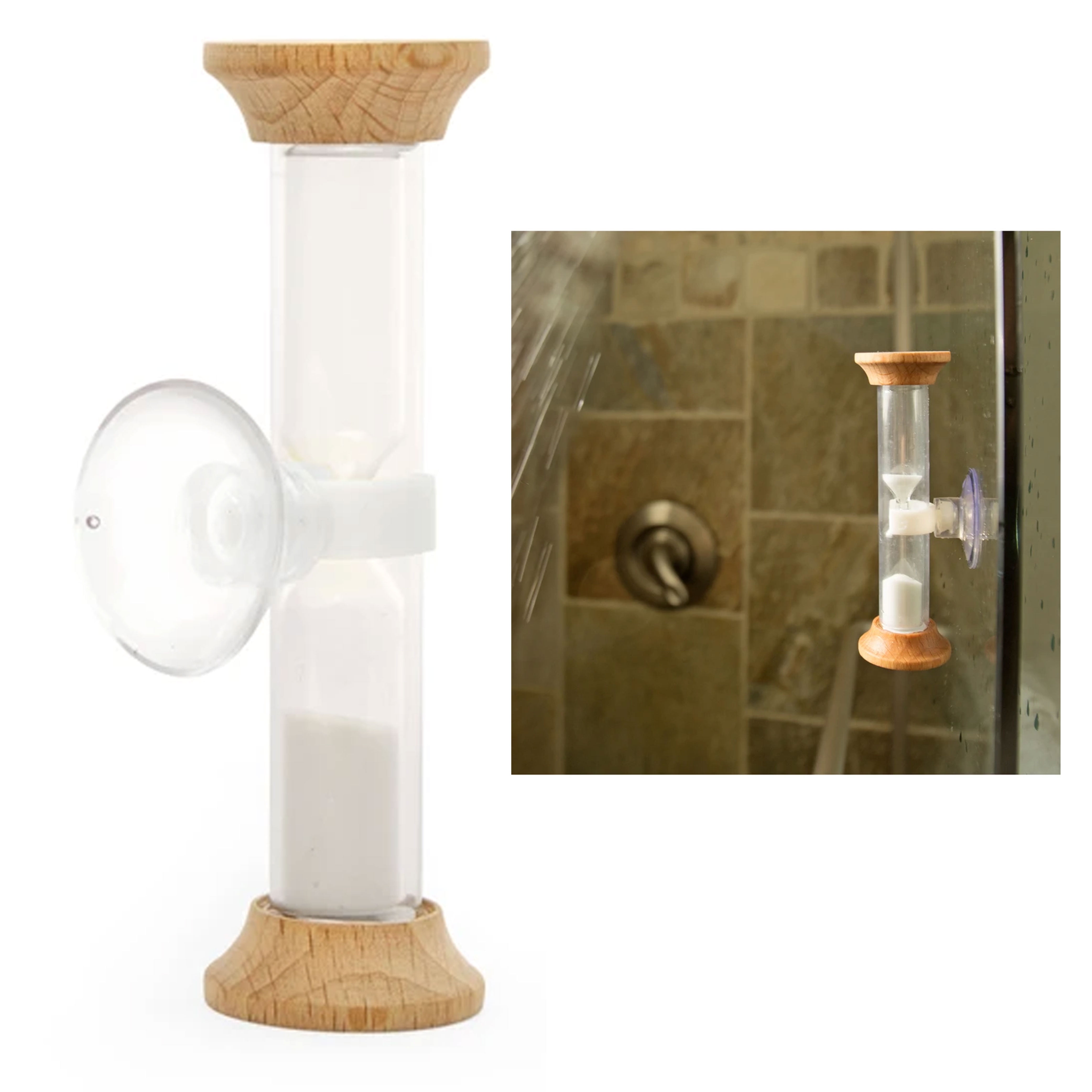 5 Minute Shower Timer Suction Sand Hour Glass