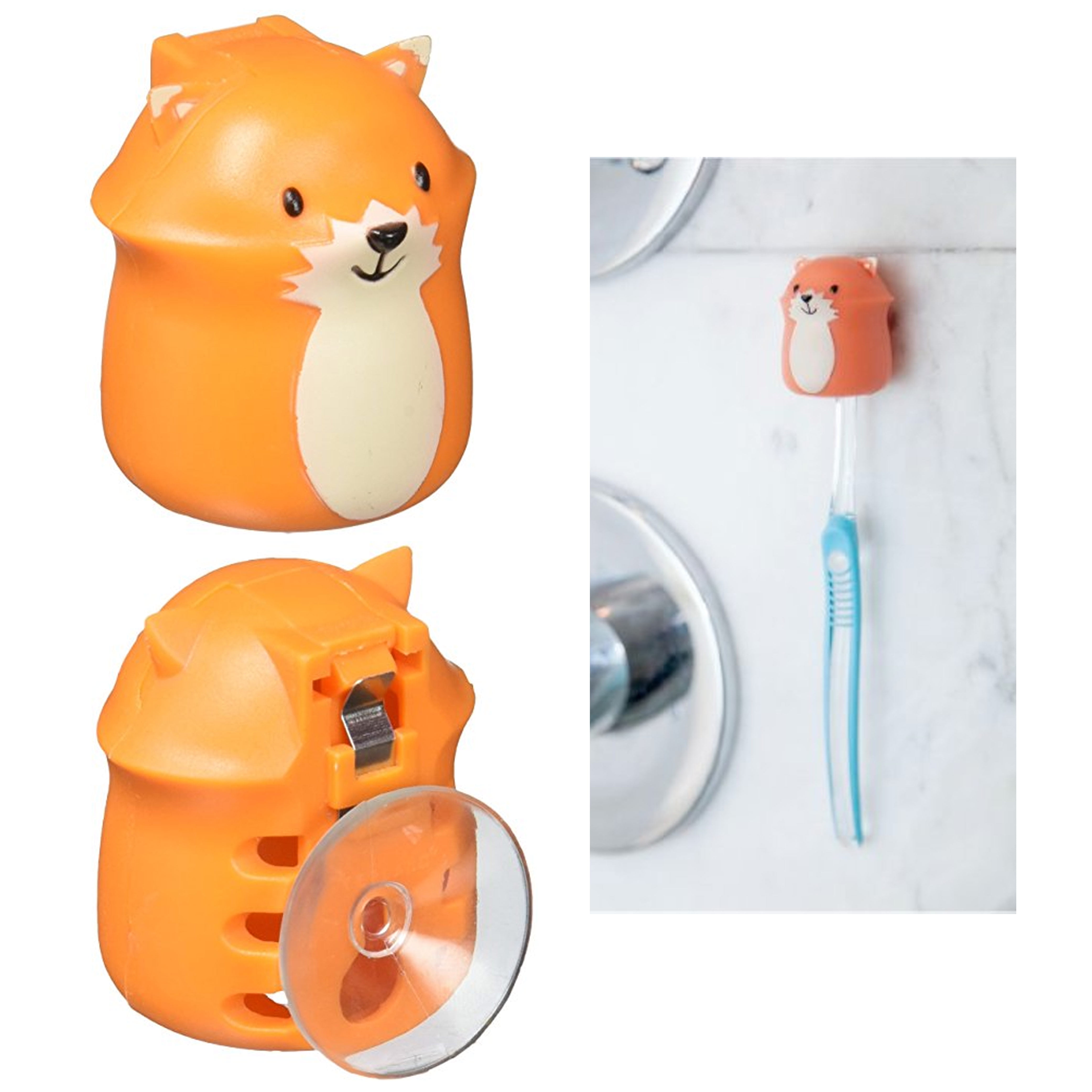 1 Kikkerland Fox Toothbrush Cover Holder Case Toiletry Cute Kid