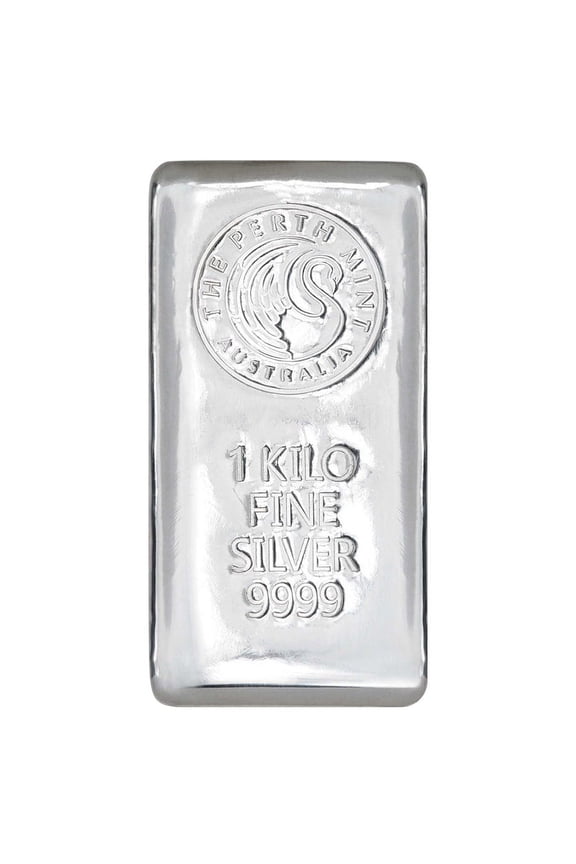 1 Kilo Perth Mint Silver Bar .9999 Fine