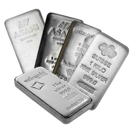 1 Kilo Random Brand Silver Bar 0.999 Fine