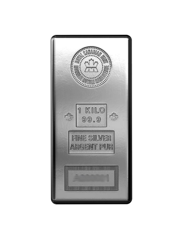 1 Kilo Royal Canadian Mint RCM Silver Bar .999 Fine