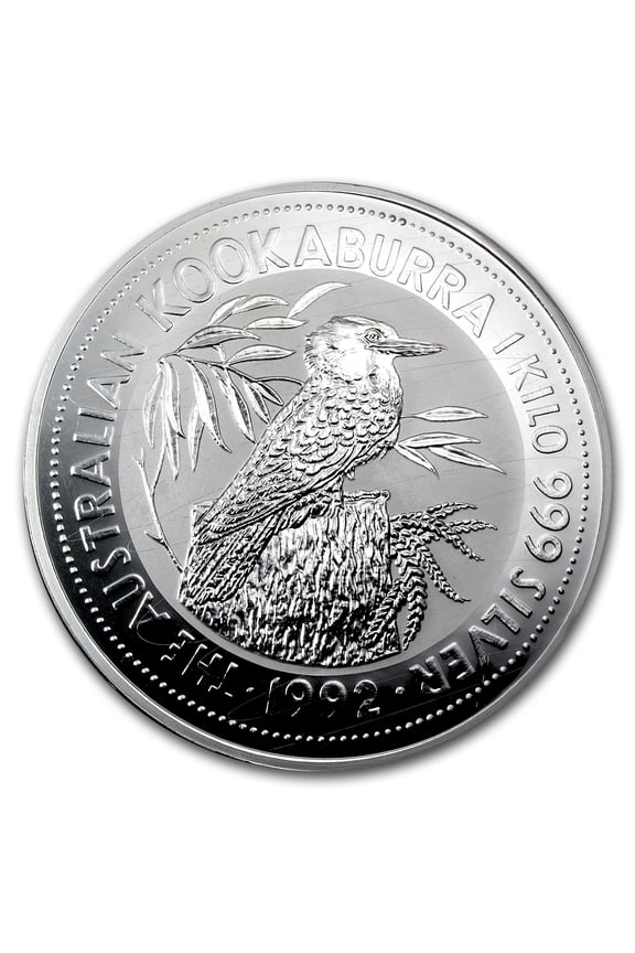 1 Kilo Silver Australian Kookaburra (Light Abrasions)
