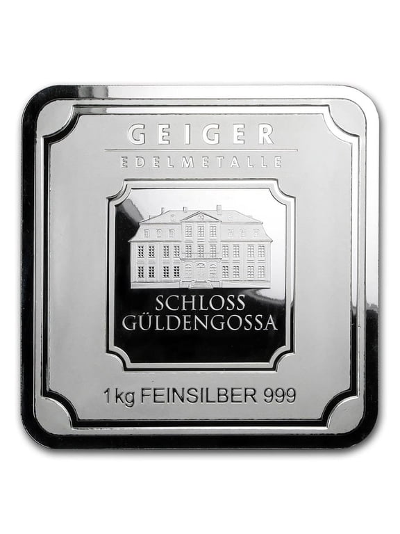 1 Kilo Silver Bar - Geiger Edelmetalle (Original Square Series)