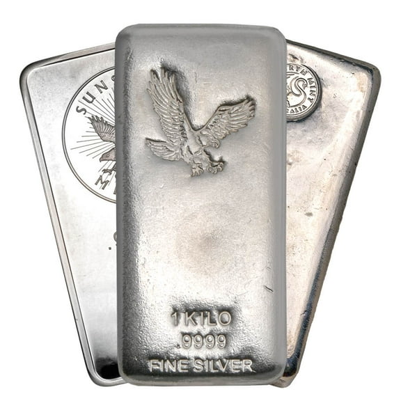 1 Kilo Silver Bar - Random Design