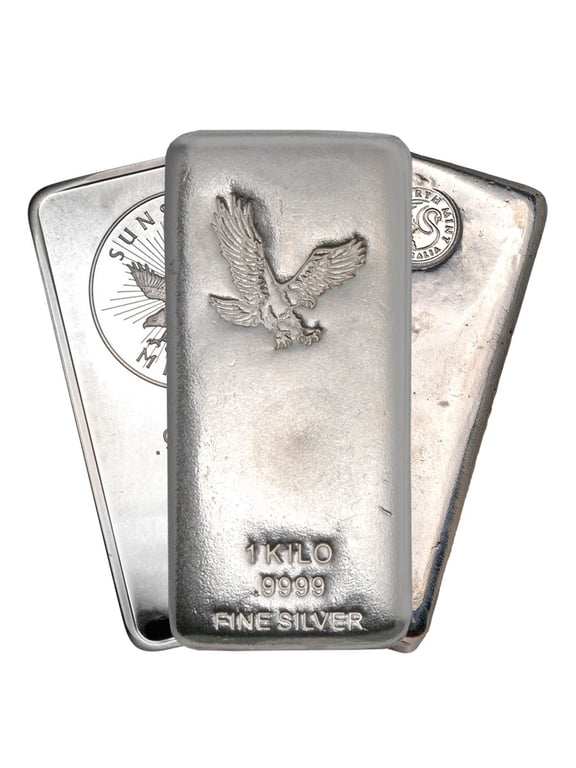 1 Kilo Silver Bar - Random Design