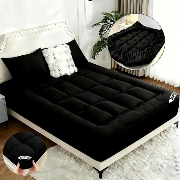 1 King Cooling Thin Mattress Topper, Ideal For Hotels, RVs, And Apartments