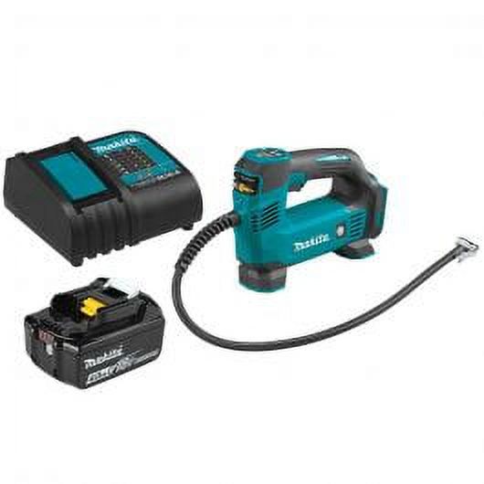 1 Kit, Makita Dmp180 18V Lxt Cordless Tire Inflator 4.0 Ah Battery