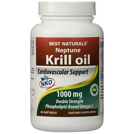 #1 Krill oil 1000 mg 60 Softgels by Best Naturals - featuring Neptune Krill oil (NKO)