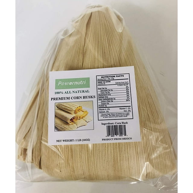 1 LB (16OZ) Corn Husks for Tamales Wrappers,Super ,ALL NATURAL PREMIUM