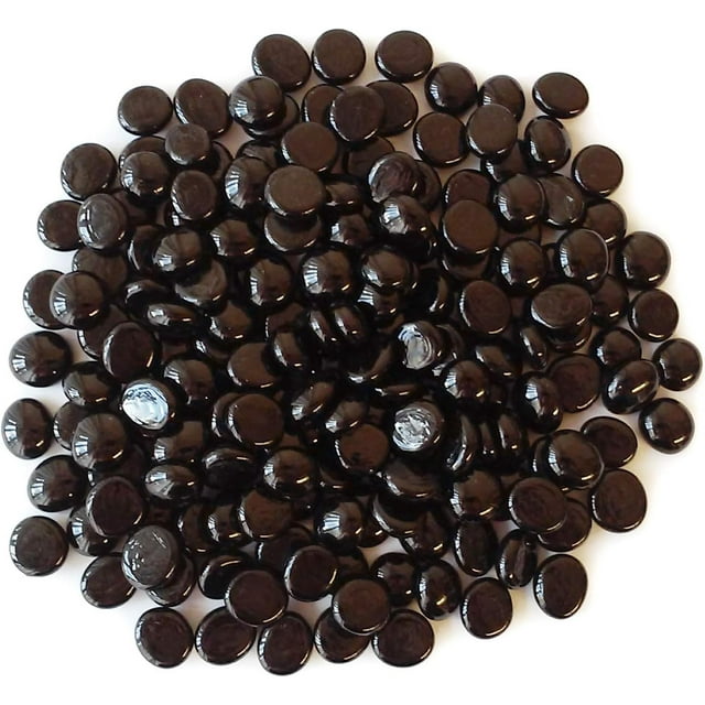 1 LB Opal Black Vase Fillers Glass Gems