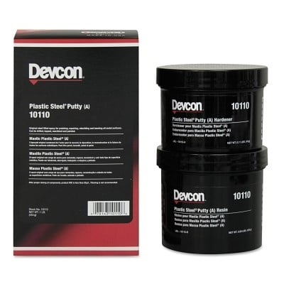 1-LB PLASTIC STEEL PUTTY(A)- 5300N- Devcon 10110 78143101106 Steel Dark Grey