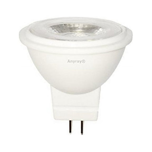 1-LED 3W Light Bulb MR11 12Volt Fiber Optic Christmas Trees Light Bulb 10W 12V Anyray (Cool White)