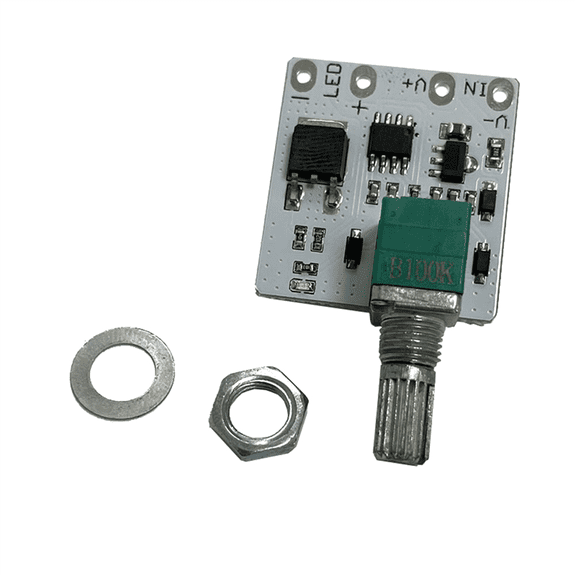 1 * LED Constant Voltage Dimmer Control Module 2 * Screw Installation Accessories-As Shown