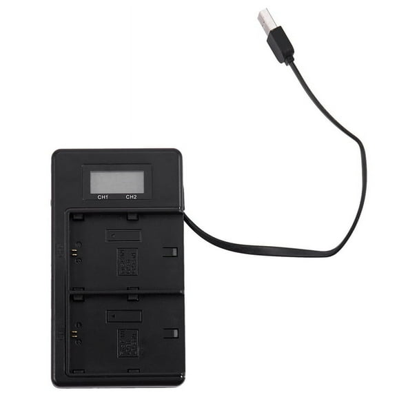 1*LED USB Dual Chager-Black