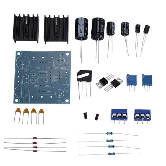 1* LM317 dual power amplifier board set-blue