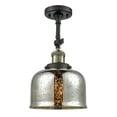 thumbnail image 1 of 1-LT Large Bell 8" Semi-Flush Mount - Black Antique Brass - 201F-BAB-G78, 1 of 2
