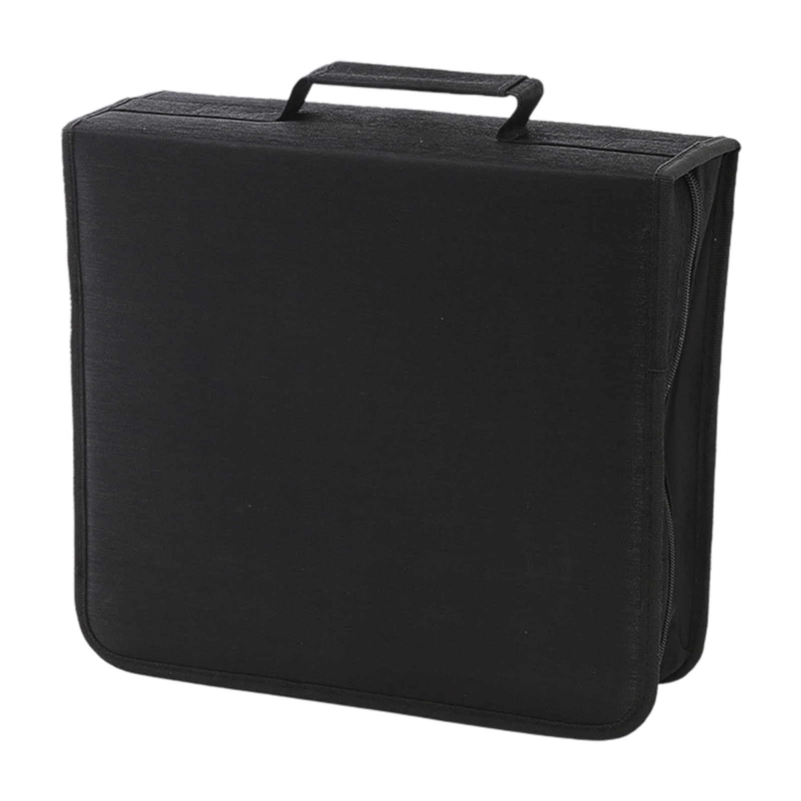 Disc Storage Box Carrying Case with Handle Stackable VCD Holder Organization for Disc Albums Books Holds 256/384 Discs