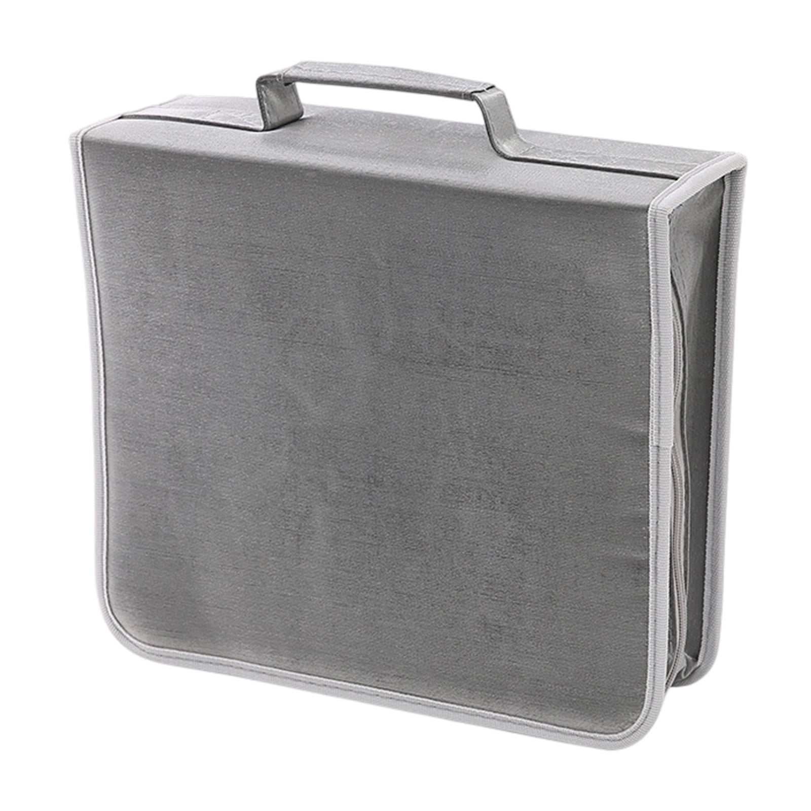 Disc Storage Box Carrying Case with Handle Stackable VCD Holder Organization for Disc Albums Books Holds 256/384 Discs
