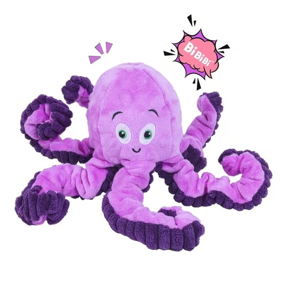 1 Large Dog Toy, Octopus Sounds Fun Cute Interactive Small and Medium Dog Toy, Plush Stuffed Animal Puppy Toy, Dog Birthday Gift, Batteries Not Included