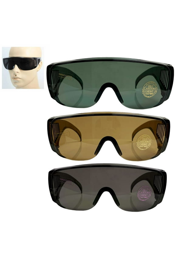 1 Large Fit Over Sunglasses Safety Glasses Over All Lens UV Protection Glasses