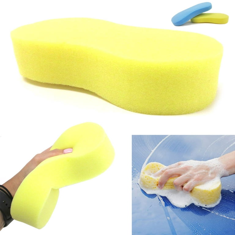 Cheap Car Wash Sponge Brush with Handle Foam High-density Water-absorbing  Car with Large Sponge Block Brush Car Tool Supplies