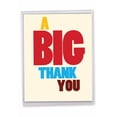 thumbnail image 1 of NobleWorks Big Thank You Paper Card From Us 8.5 x 11 Inch with Envelope (1 Pack) Big, Jumbo Big Thank You J9689TYG-US, 1 of 7